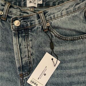 Princess Polly jeans straight leg asymmetrical